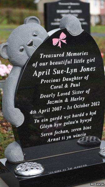 April Jones headstone