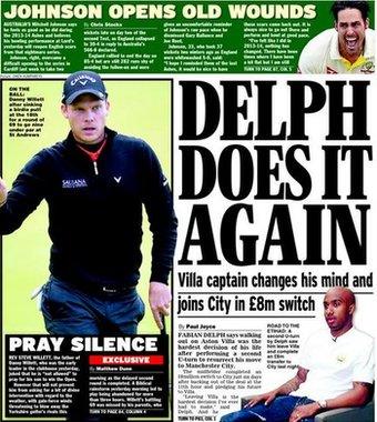 Daily Express back page