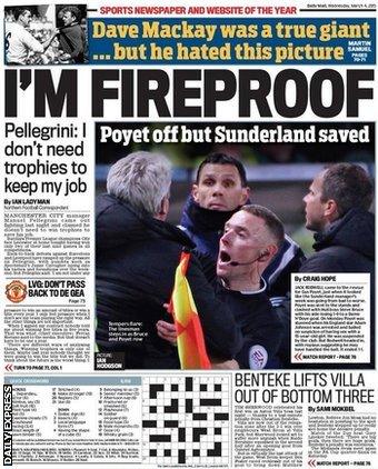 Daily Express back page