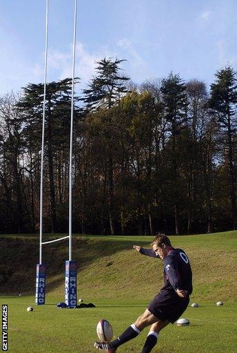 Jonny Wilkinson training in 2002