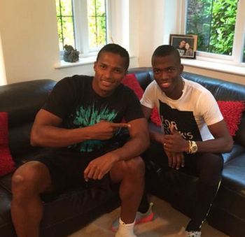 Enner Valencia (right) and Antonio Valencia