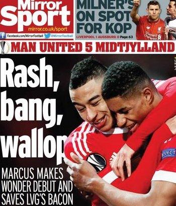 Daily Mirror back page