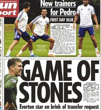 The Sun reports that John Stones is set to make a transfer request