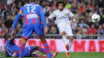 Marcelo doubled Real Madrid's lead shortly after the restart