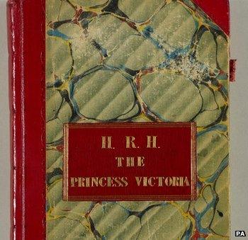 Cover of Princess Victoria's first journal