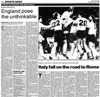 The Guardian previews England's World Cup semi-final with Germany