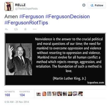 Martin Luther King quote is shared on Twitter