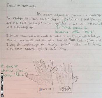 Tim Howard's fan letter