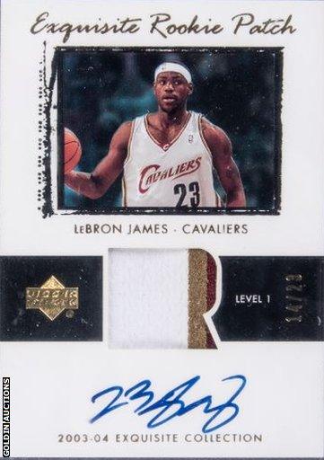 Lebron james rookie hotsell card