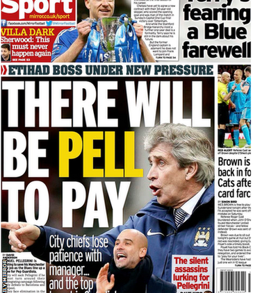 Daily Mirror back page