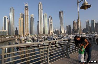 Dubai skyline, 2012