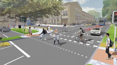 An artist's impression of what the Boulevard will look like when it is completed.