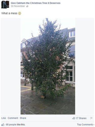 Oakham Christmas tree