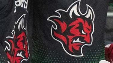 Cardiff Devils motif on shirt