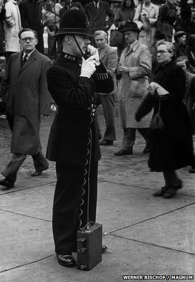 Policeman on radio