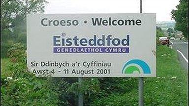 Arwydd Eisteddfod Dinbych