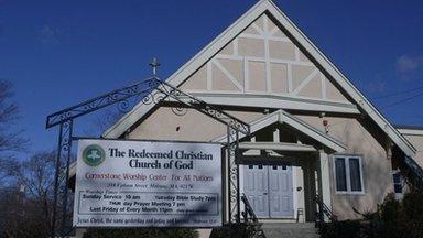 Exterior of the Redeemed Christian Church of God in Melrose, Massachusetts