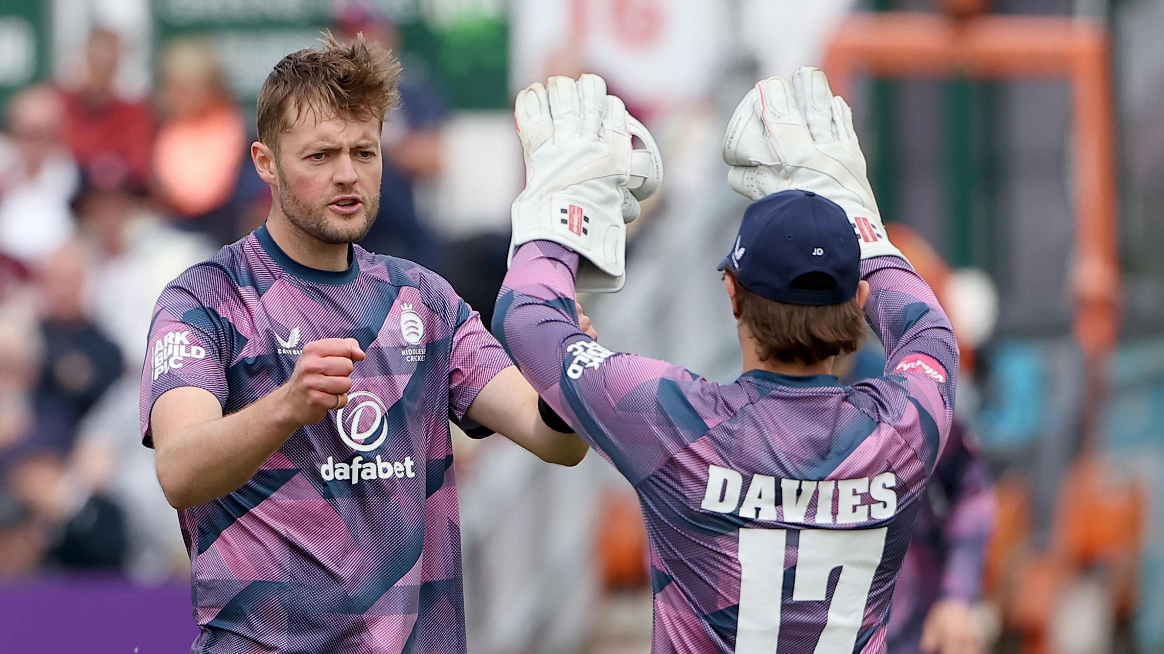 Tom Helm has 10 wickets in the Blast this season