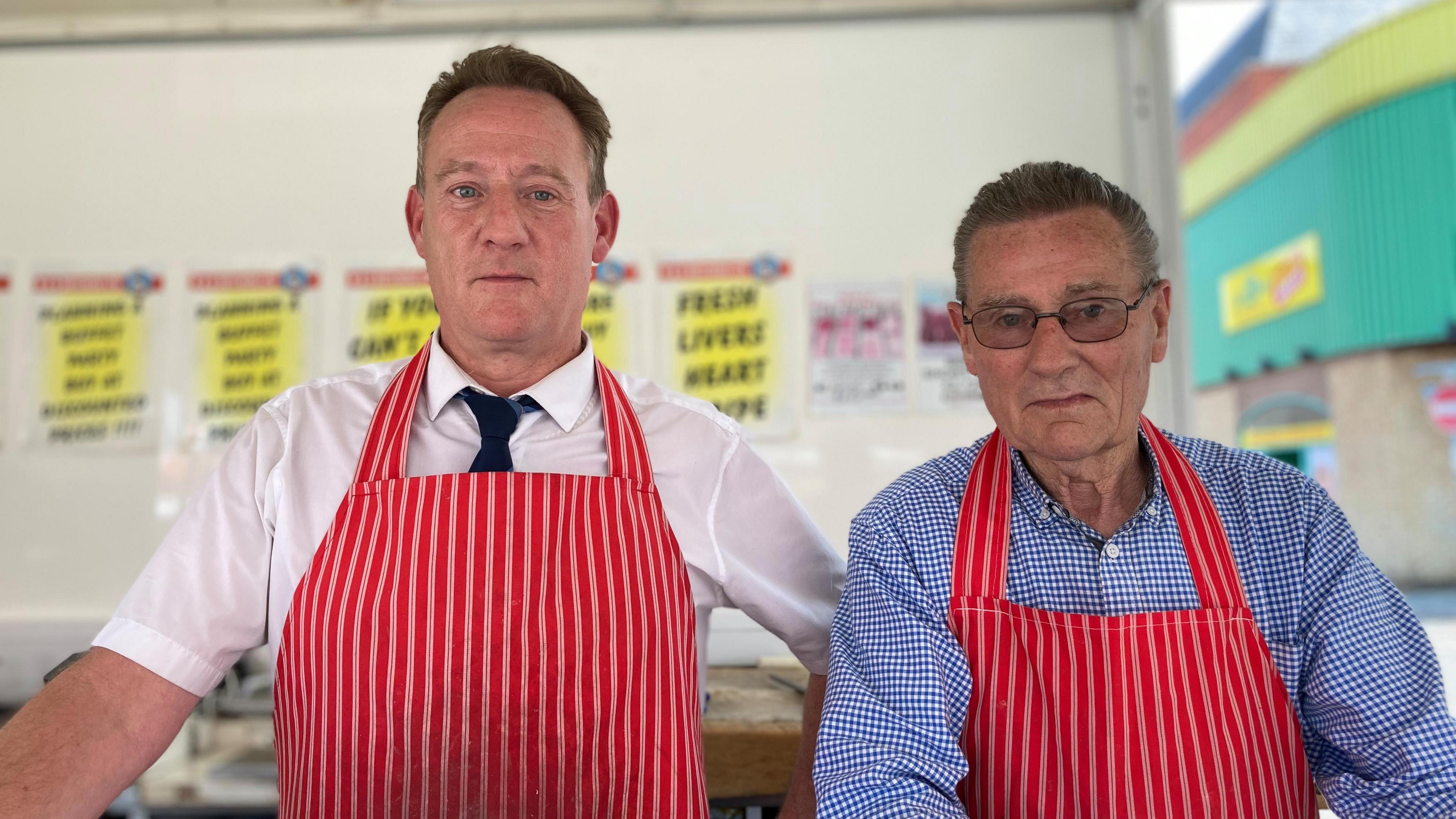 Sean and Glyn Walters, from M&G Butchers