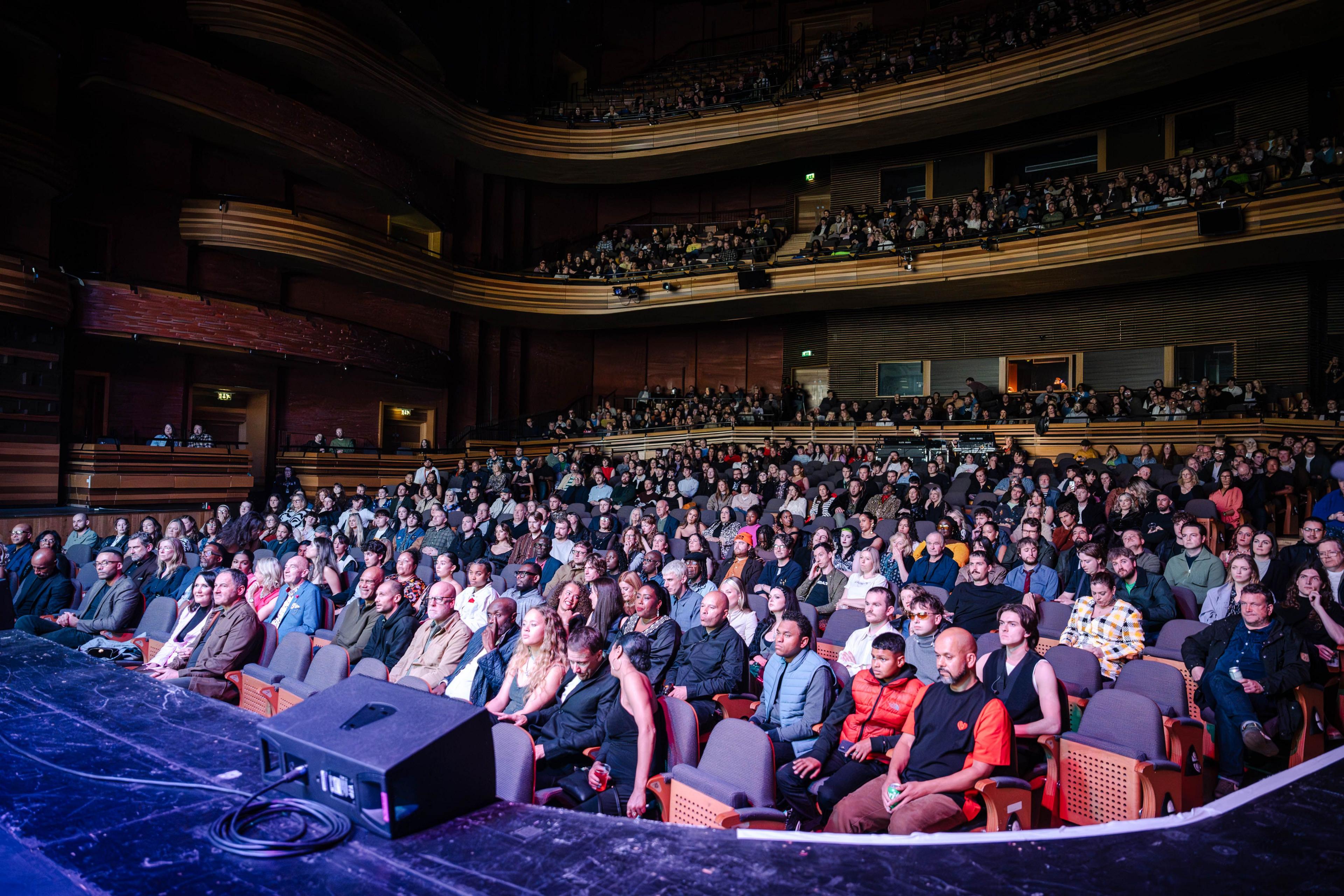 Audience watches the ceremony