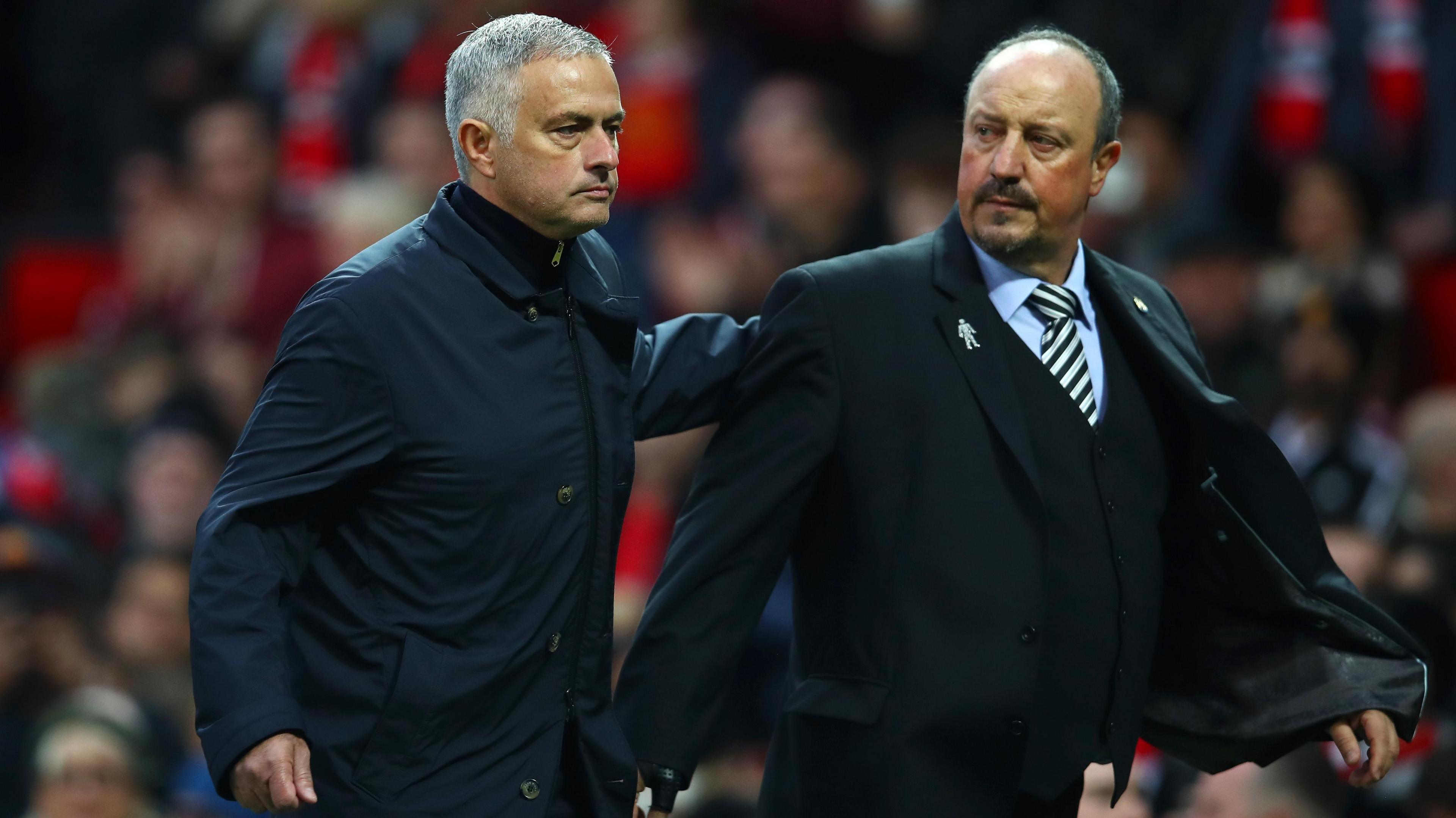 Jose Mourinho and Rafael Benitez