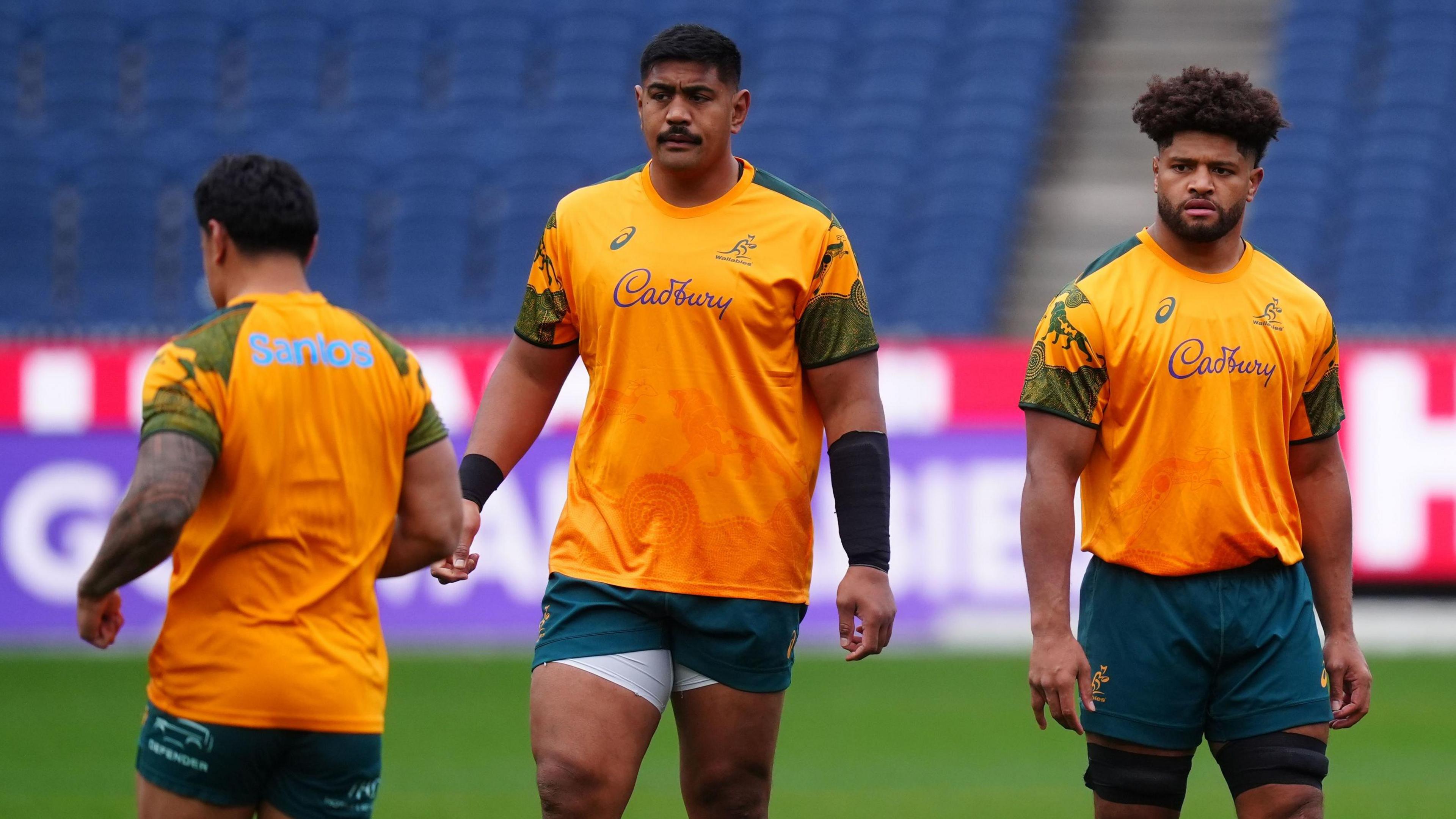 Will Skelton and Rob Valetini train before the second Test