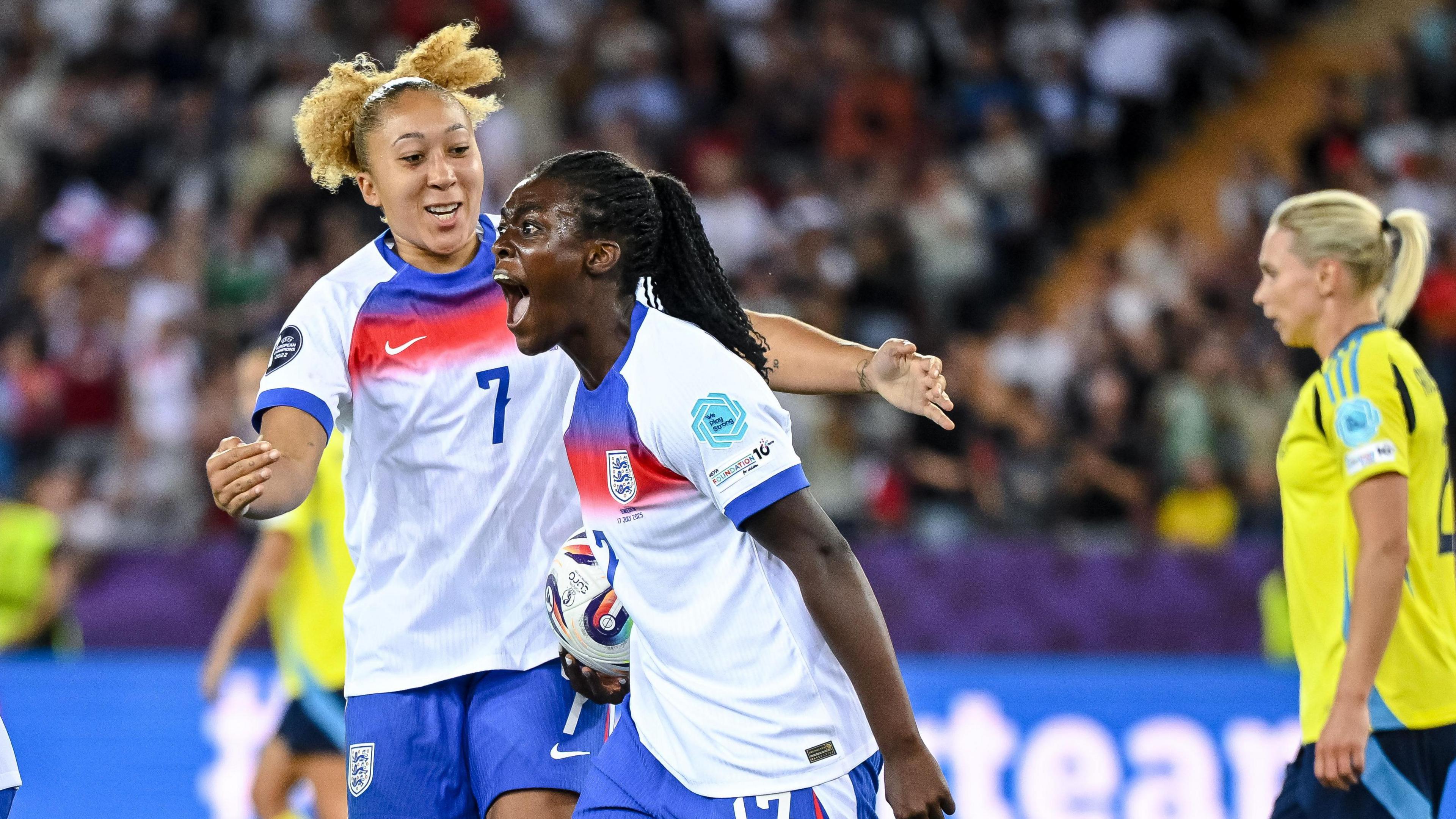 Michelle Agyemang celebrates