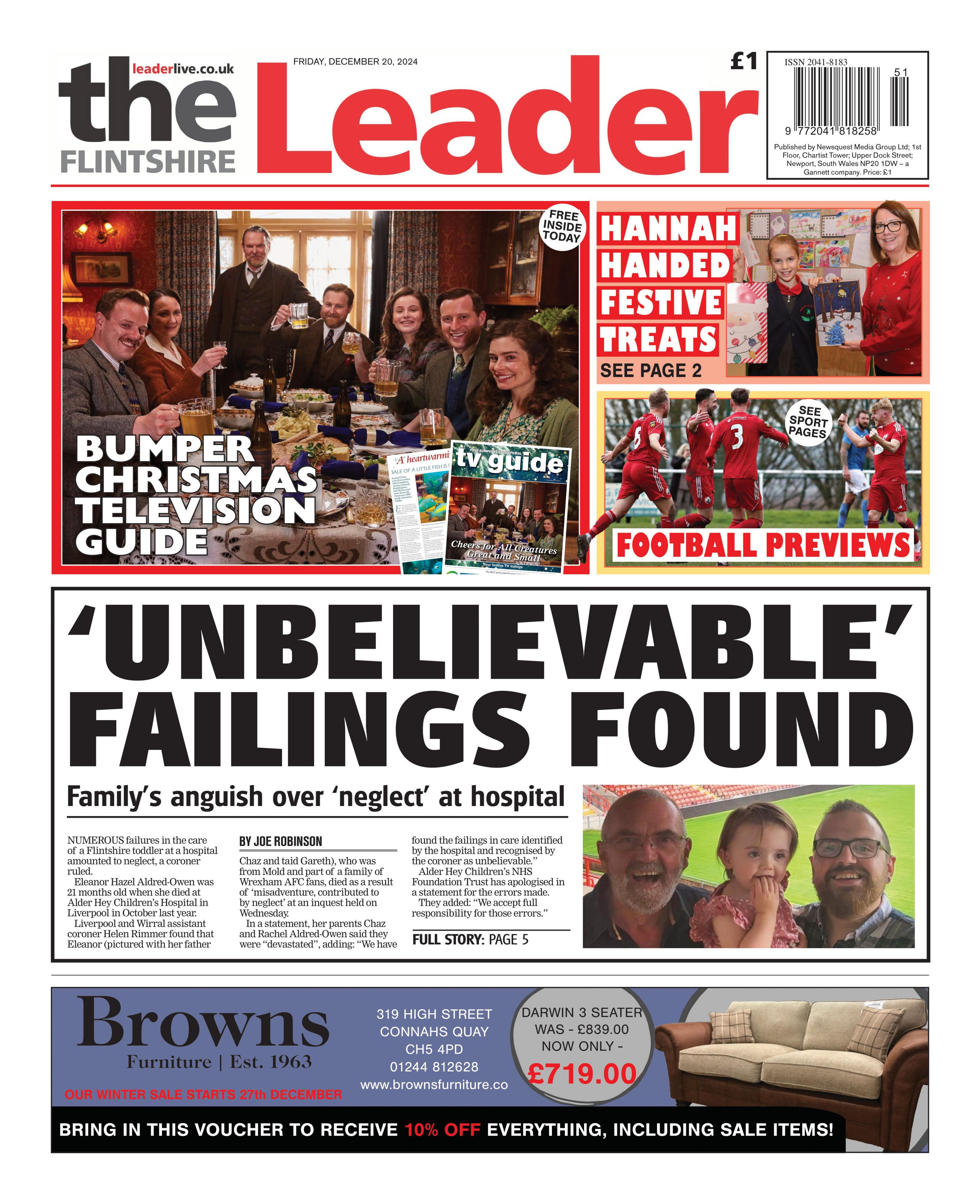 Flintshire Leader front page