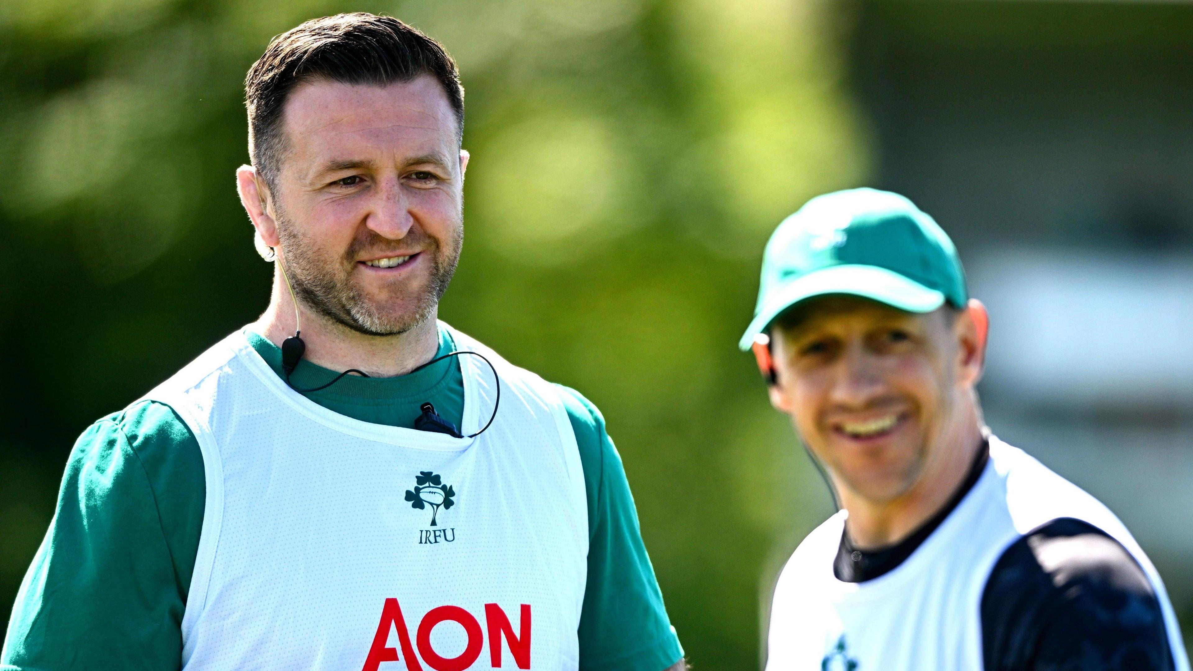 Alan O'Connor and Scott Bemand in training