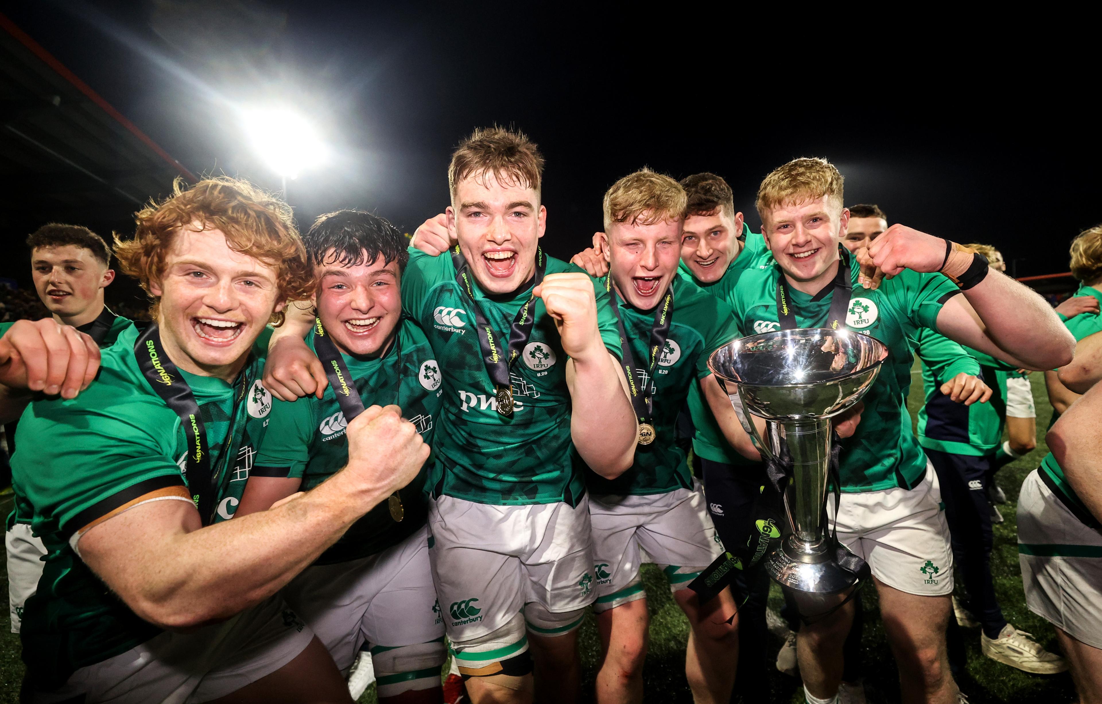 Ireland won the Under-20 Grand Slam a day after Andy Farrell's senior team achieved the feat in Dublin