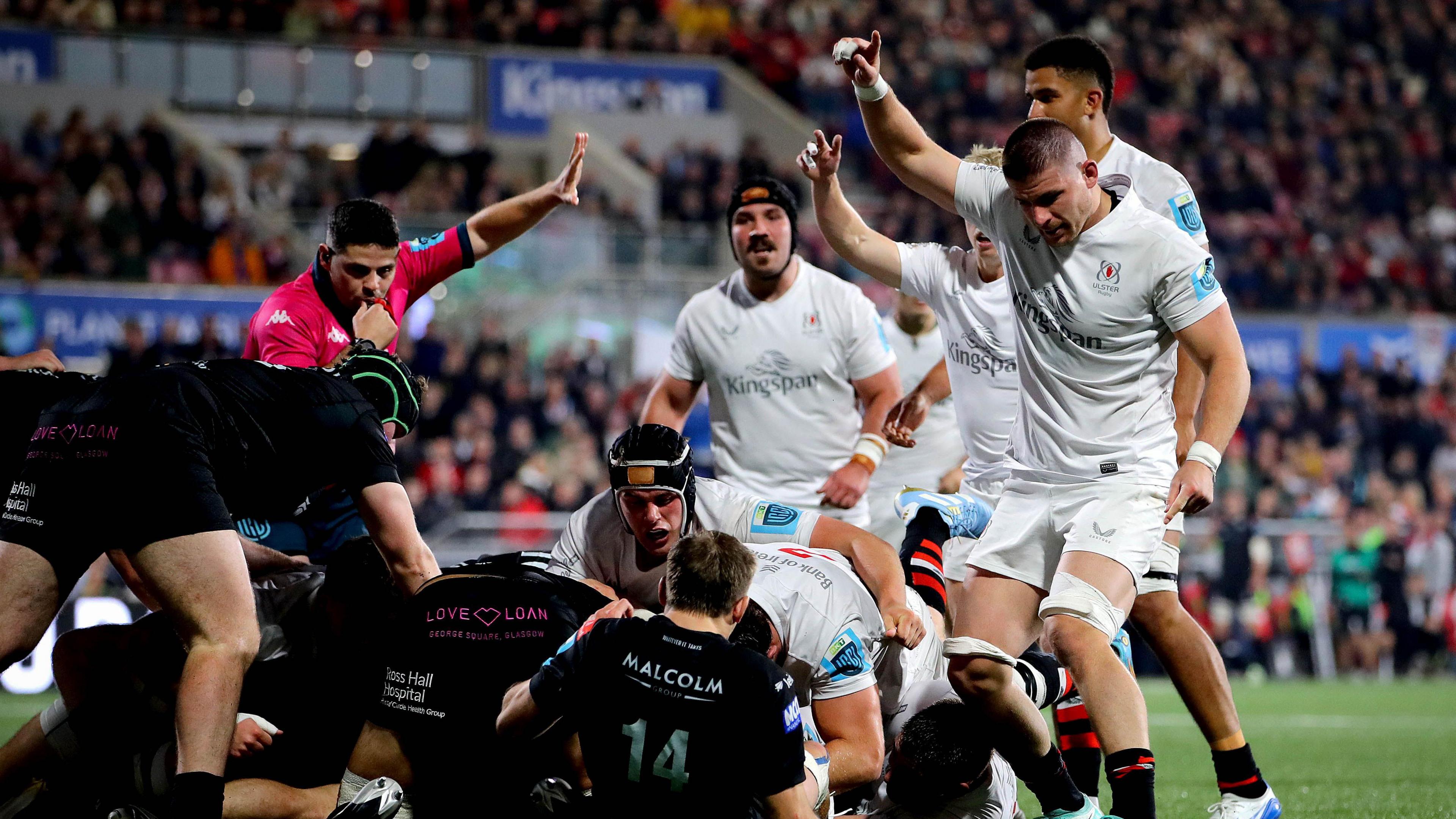 Ulster players celebrate