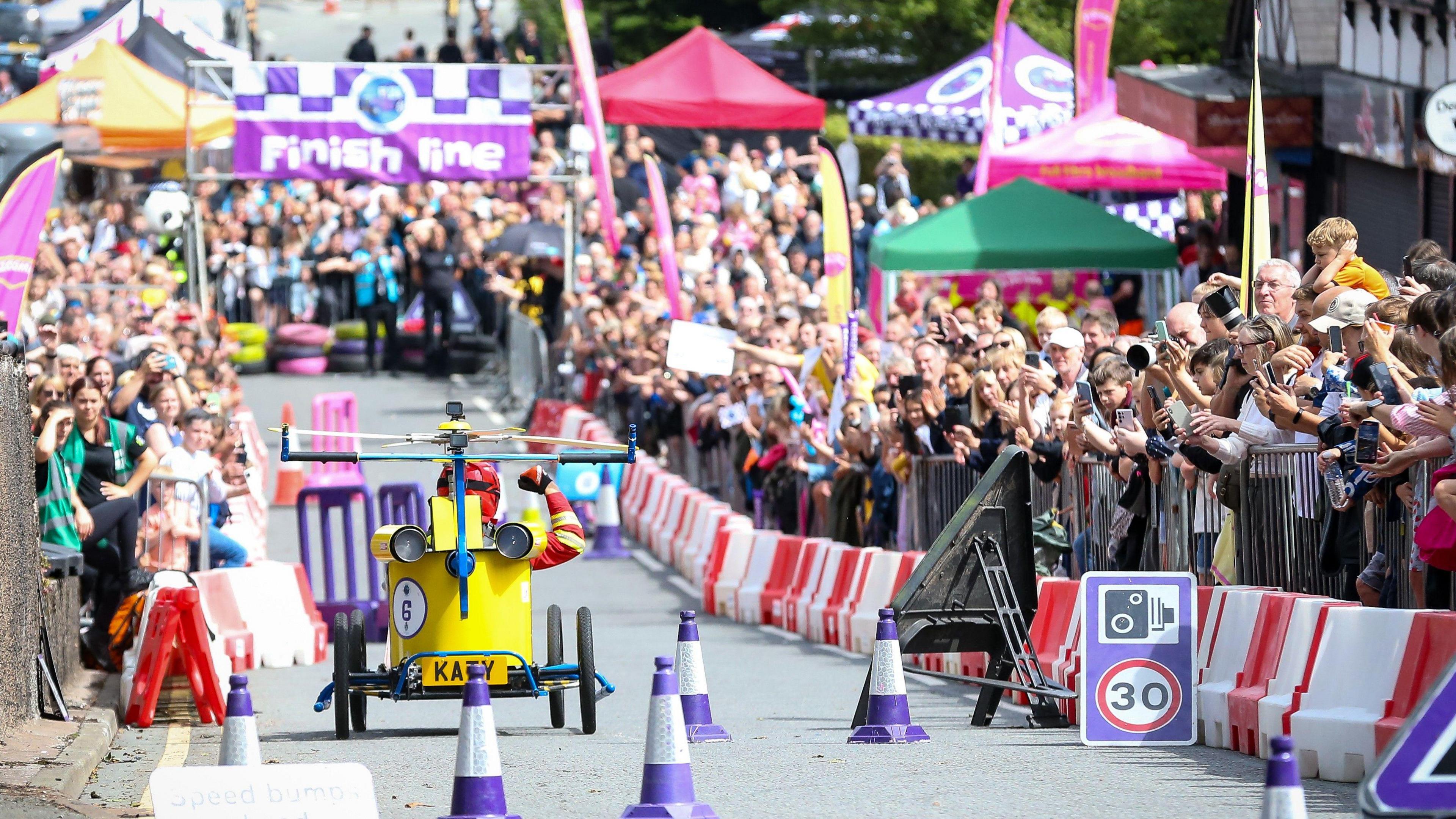 A soap-box racer