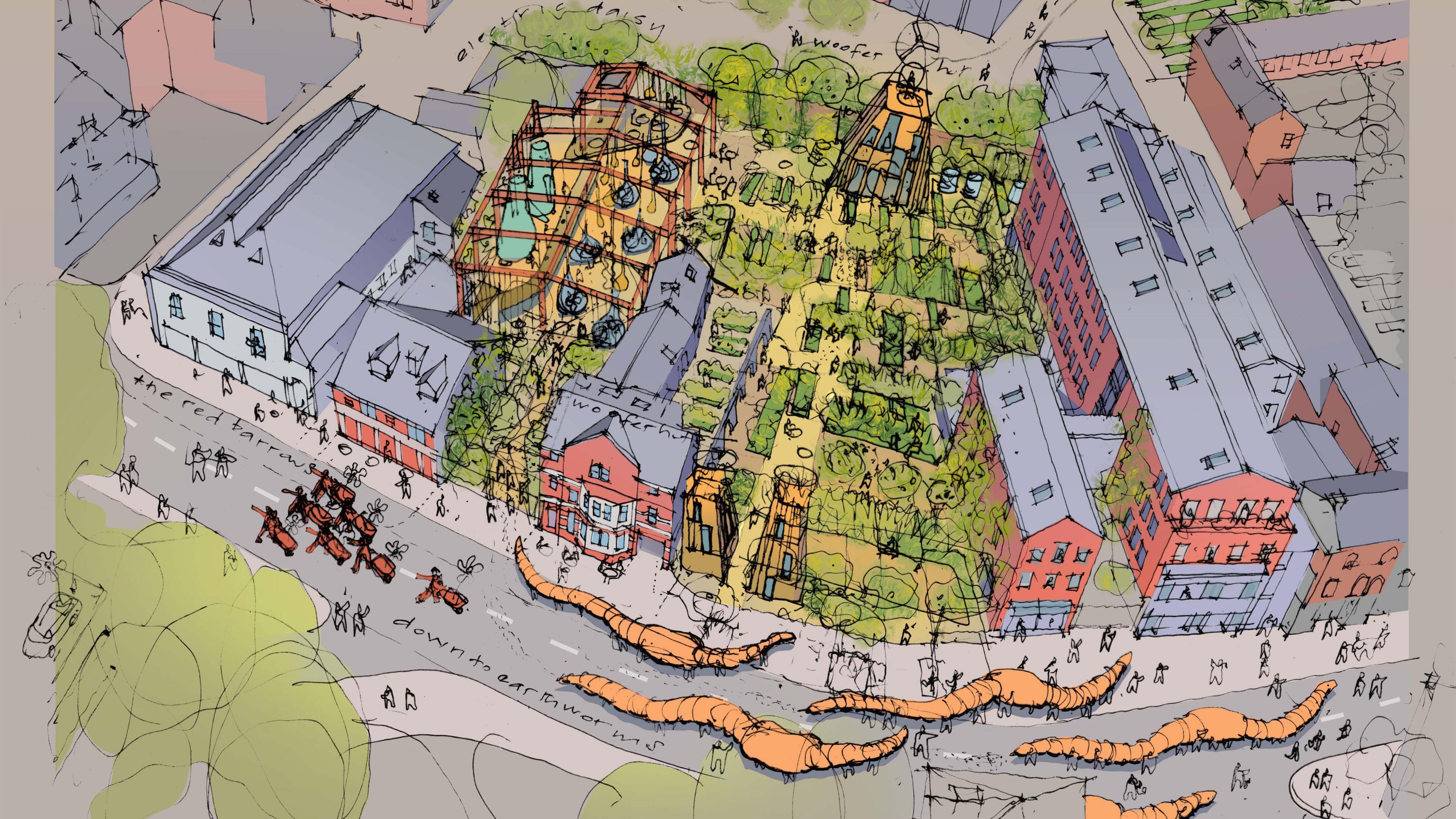 Image showing an aerial view of how Electric Daisy will be extended