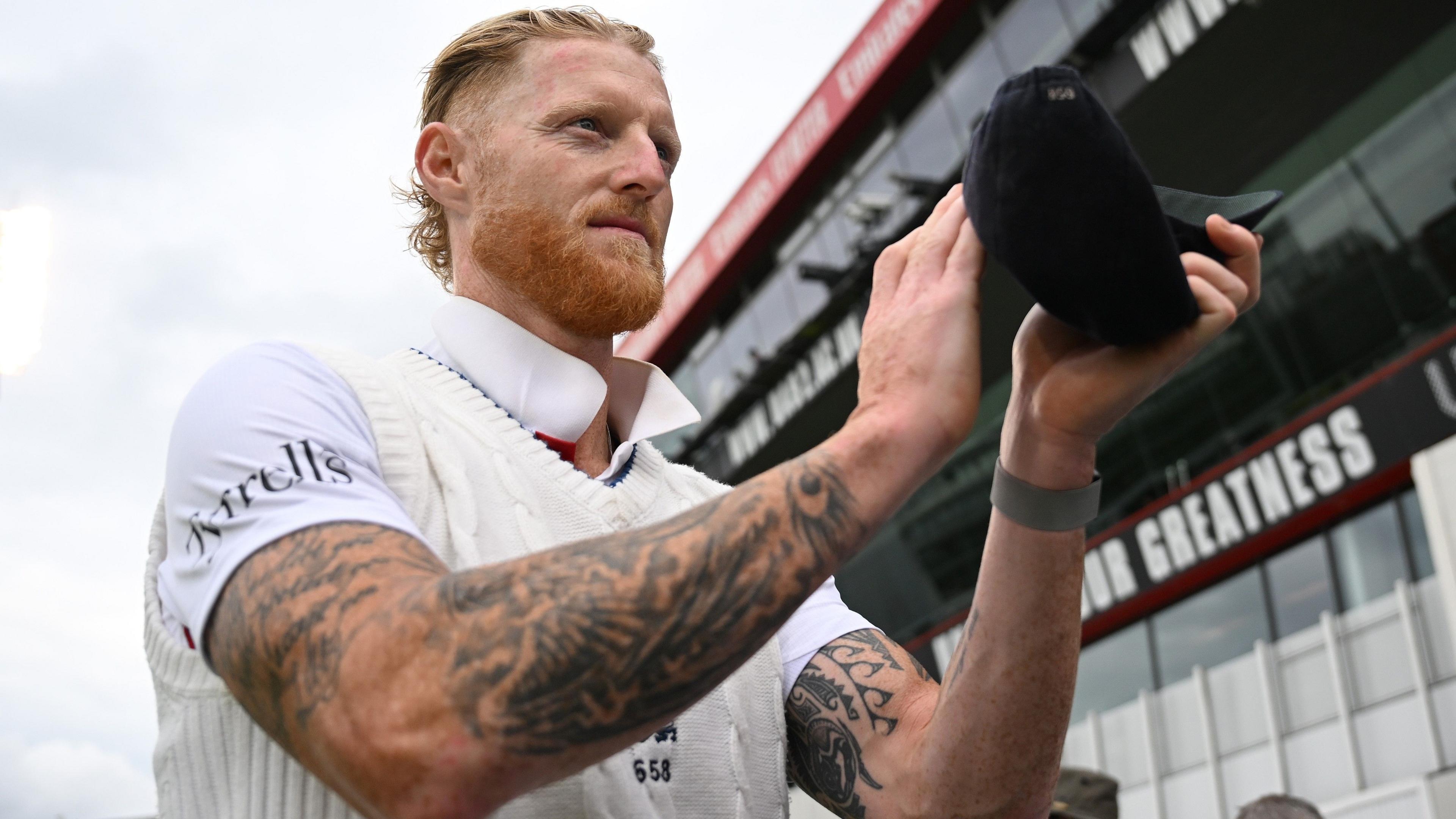 Ben Stokes applauds