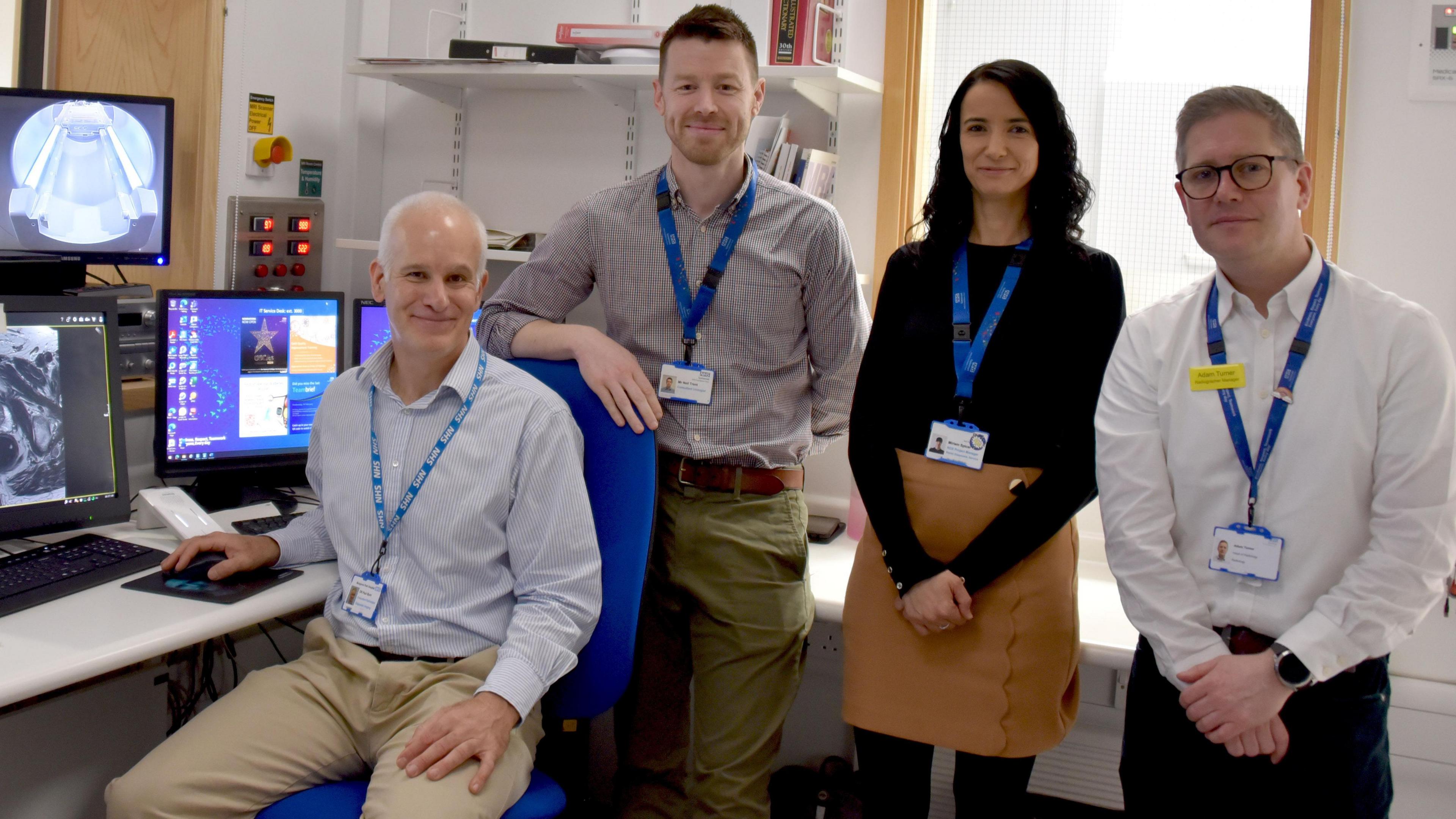 Dr Paul Burn, Neil Trent, Miriam Spicer, Adam Turner