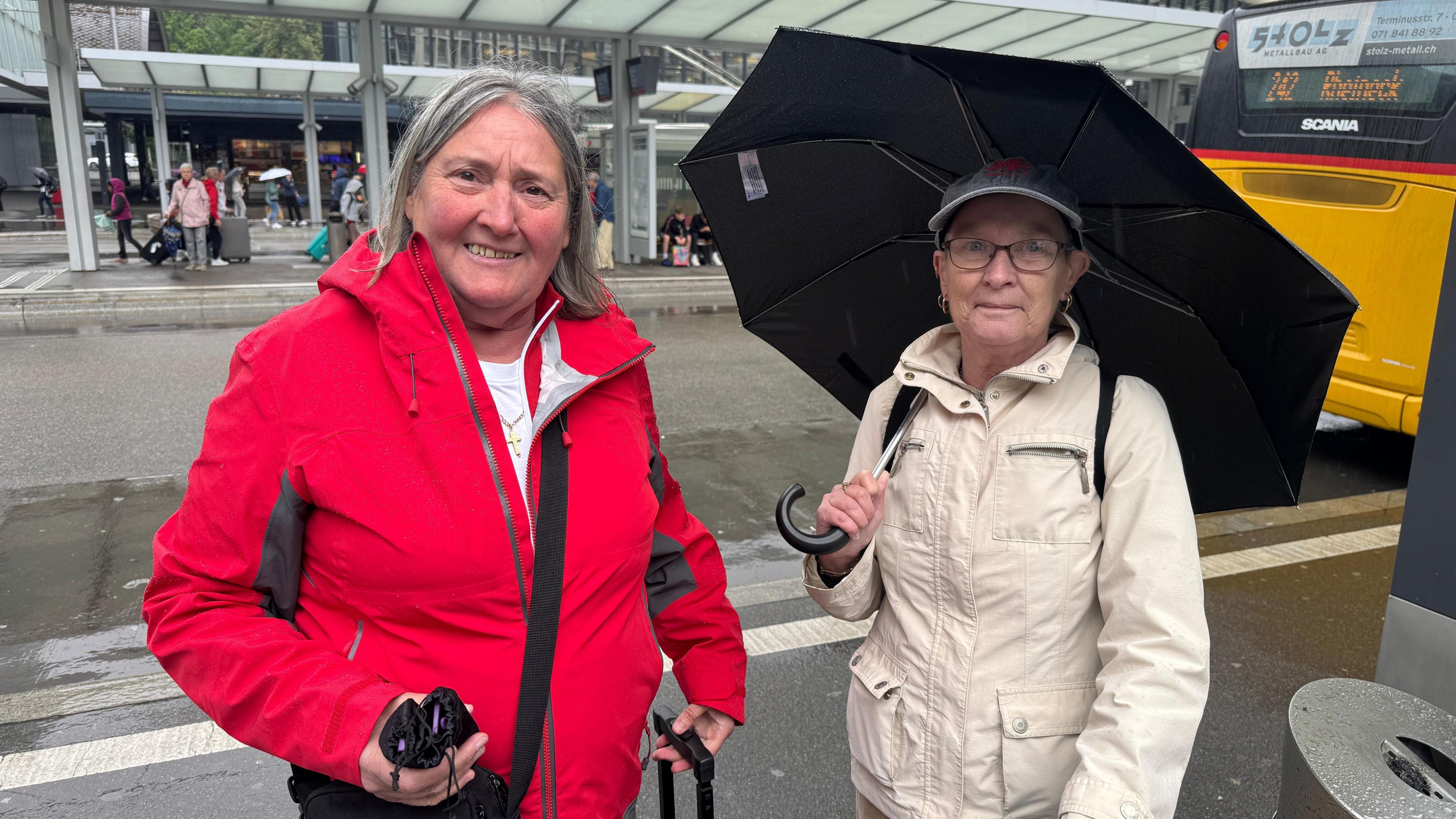 Jacqueline Davies (left) from Aberdare and Deborah Pagington from Newport