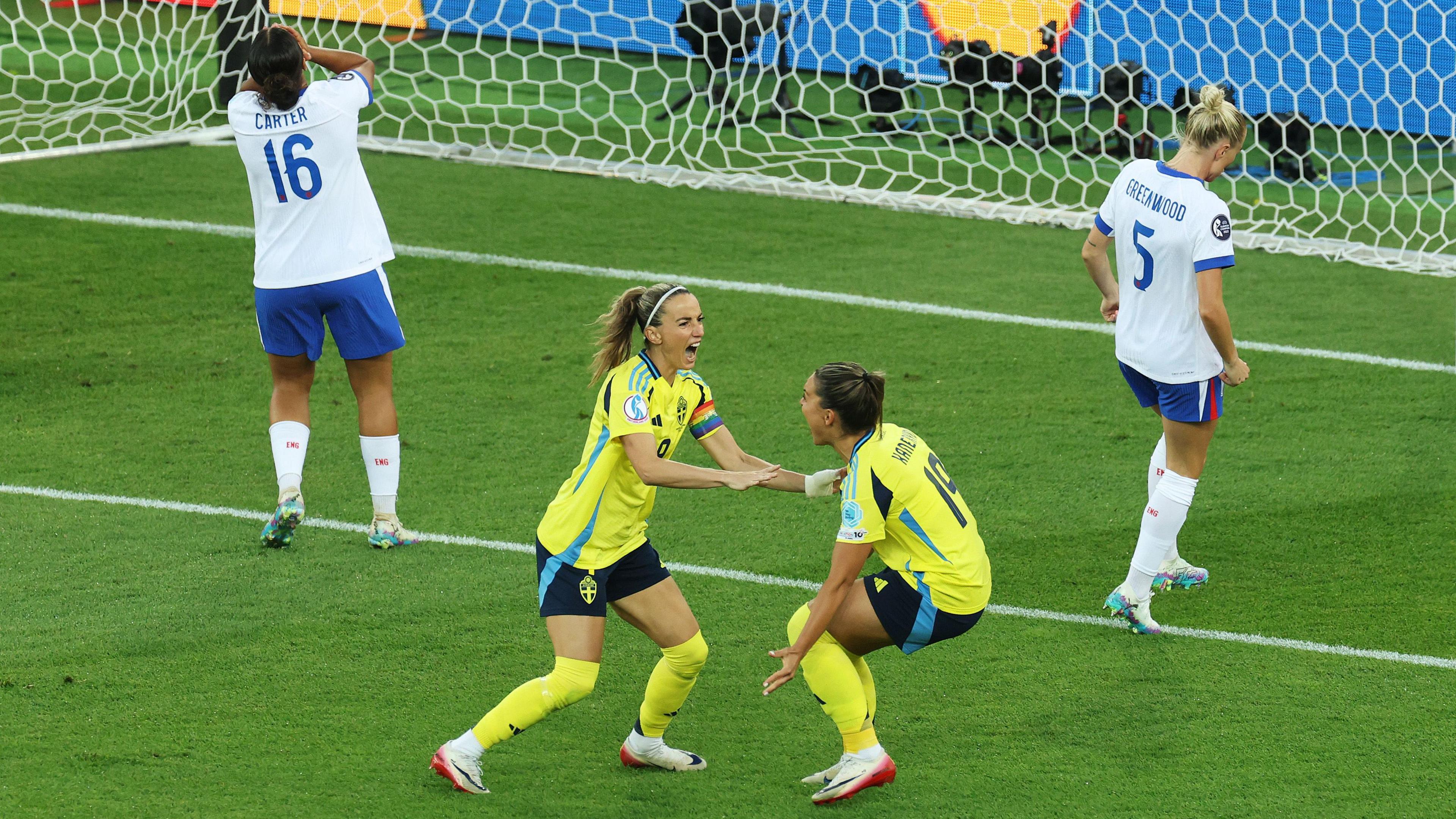 Sweden's quarter-final against England at Euro 2025