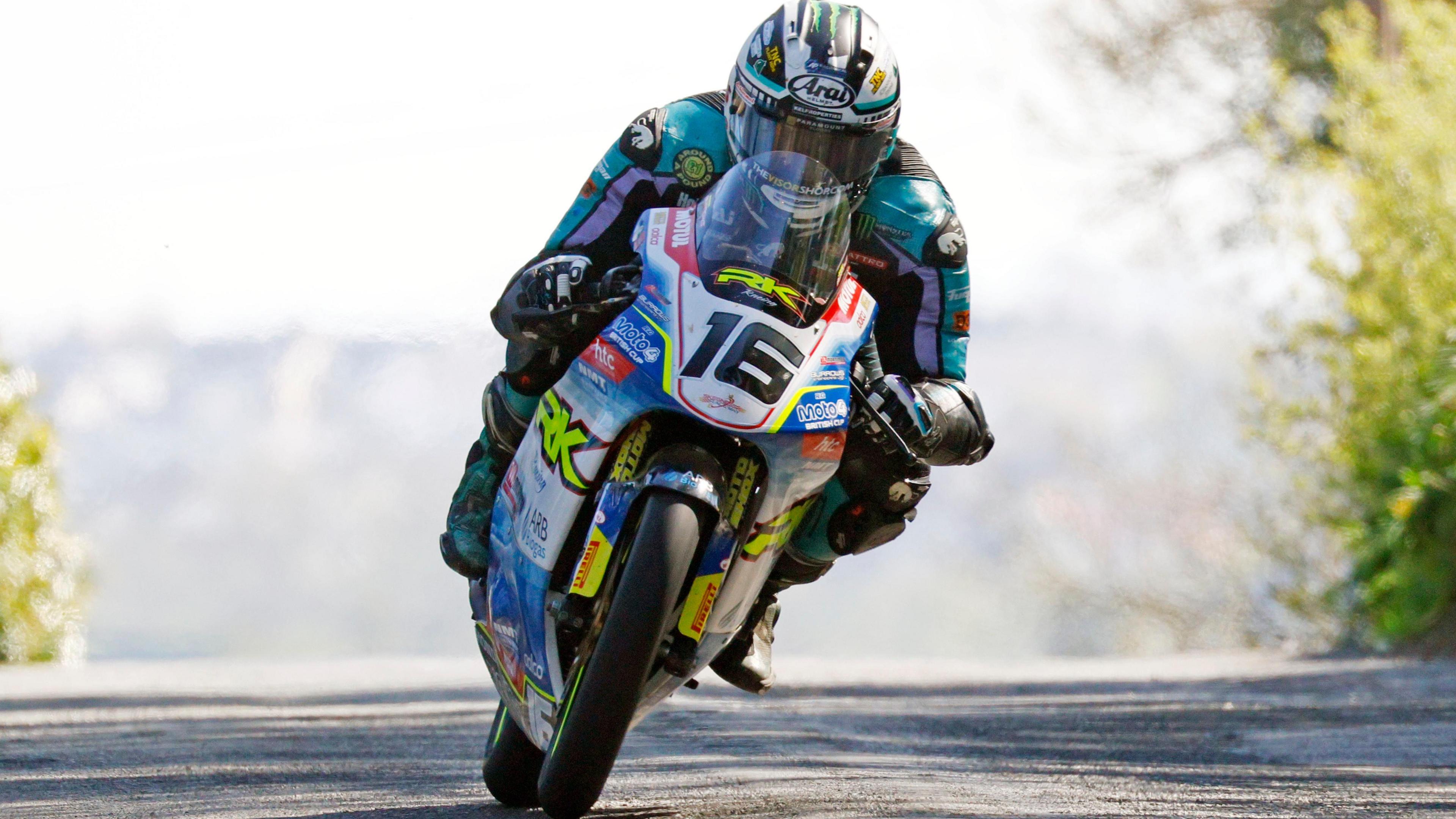 Michael Dunlop on his Moto3 machine