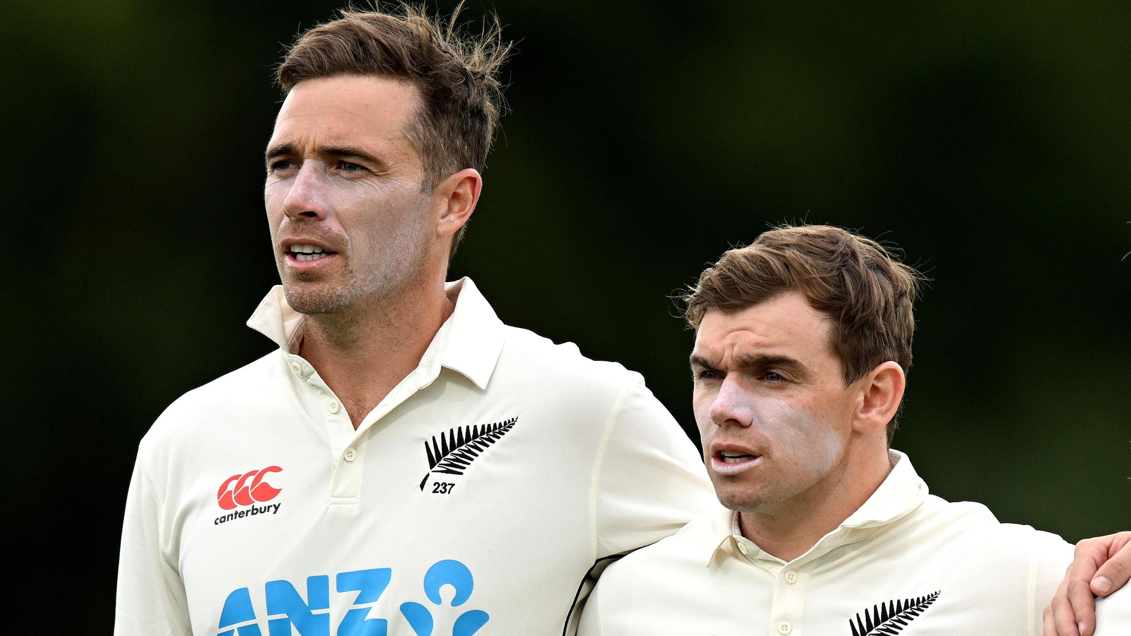 New Zealand's Tim Southee and Tom Latham