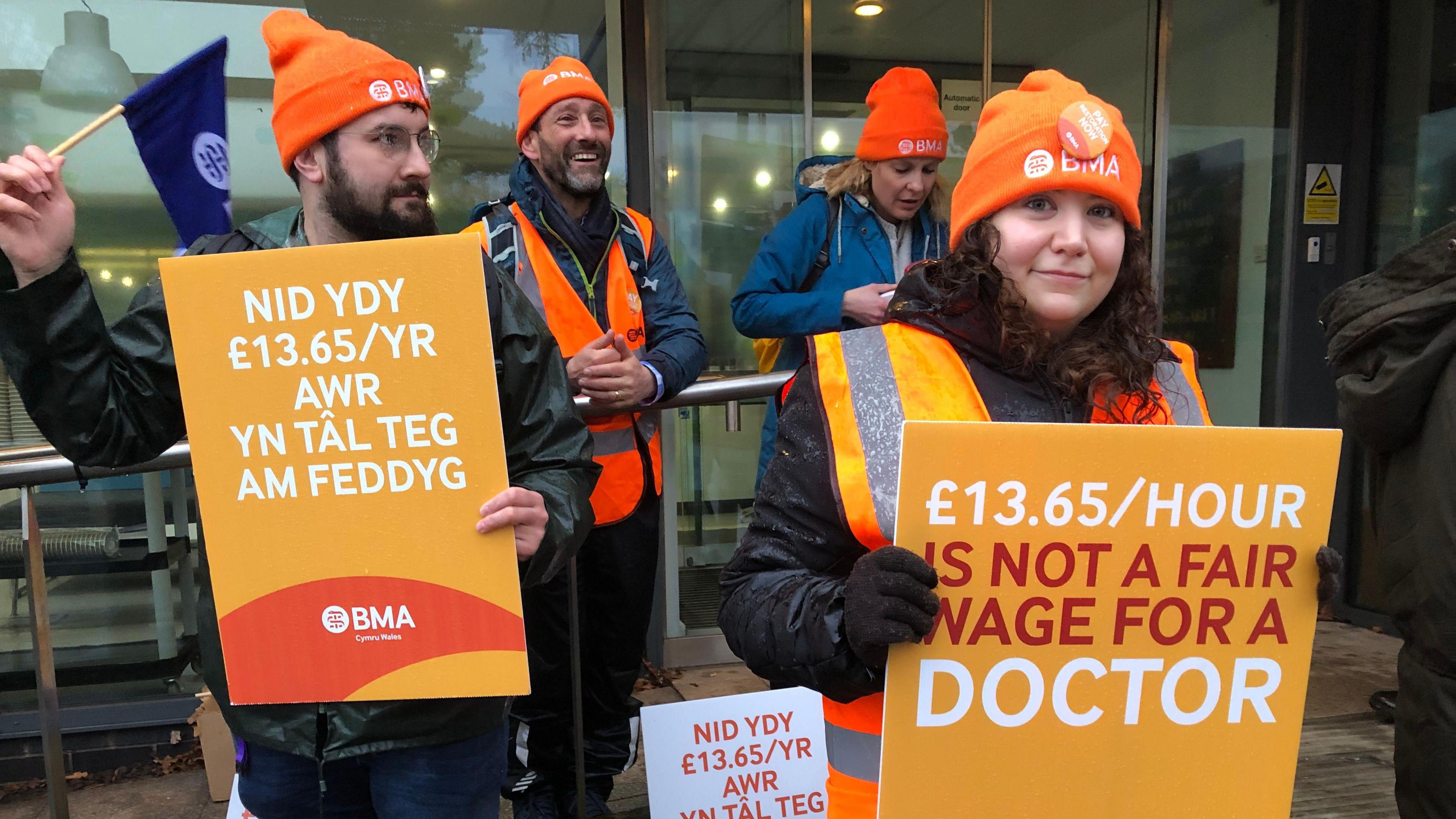 Junior doctors striking 