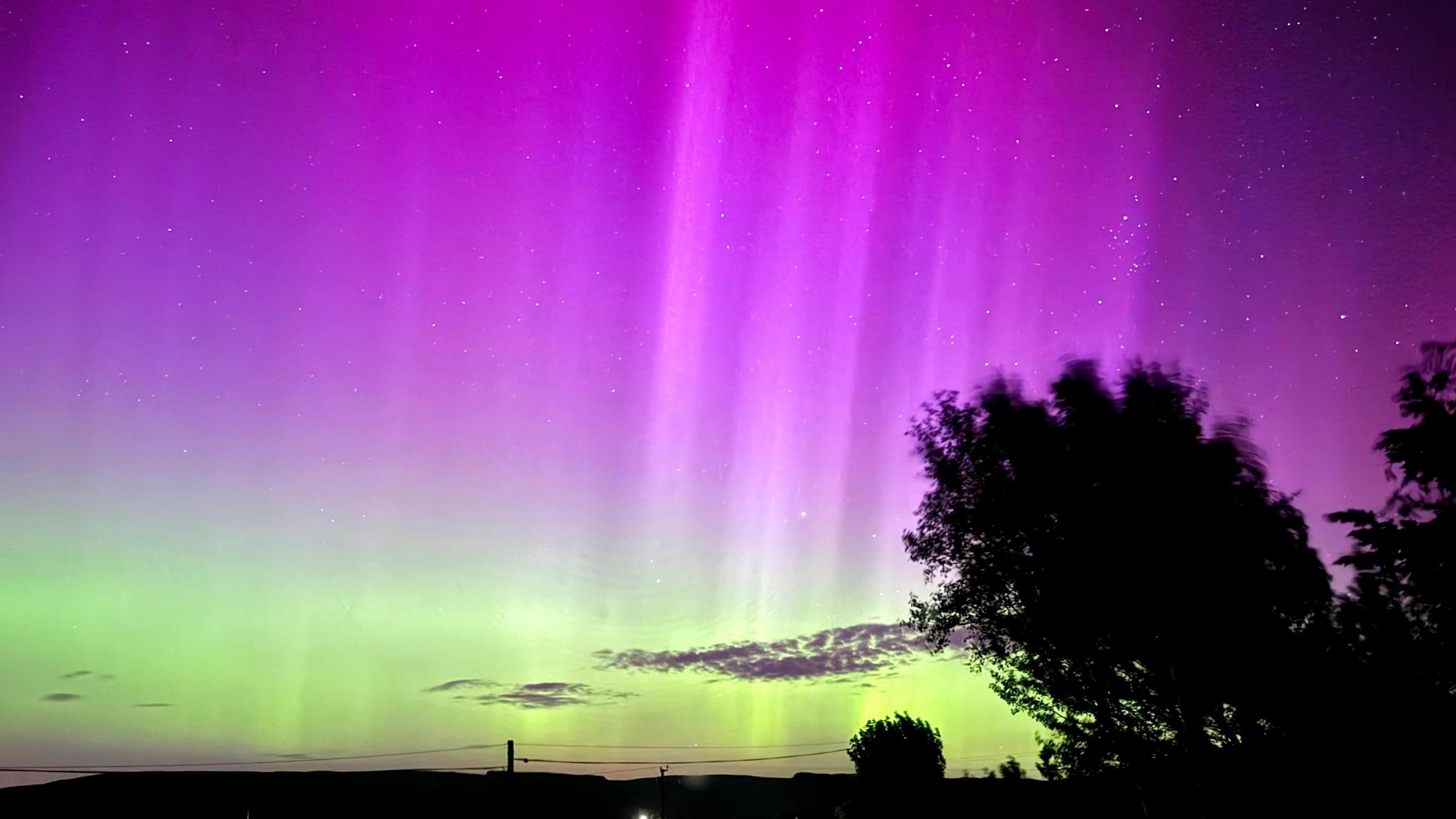 The Northern Lights over Limavady, County Londonderry