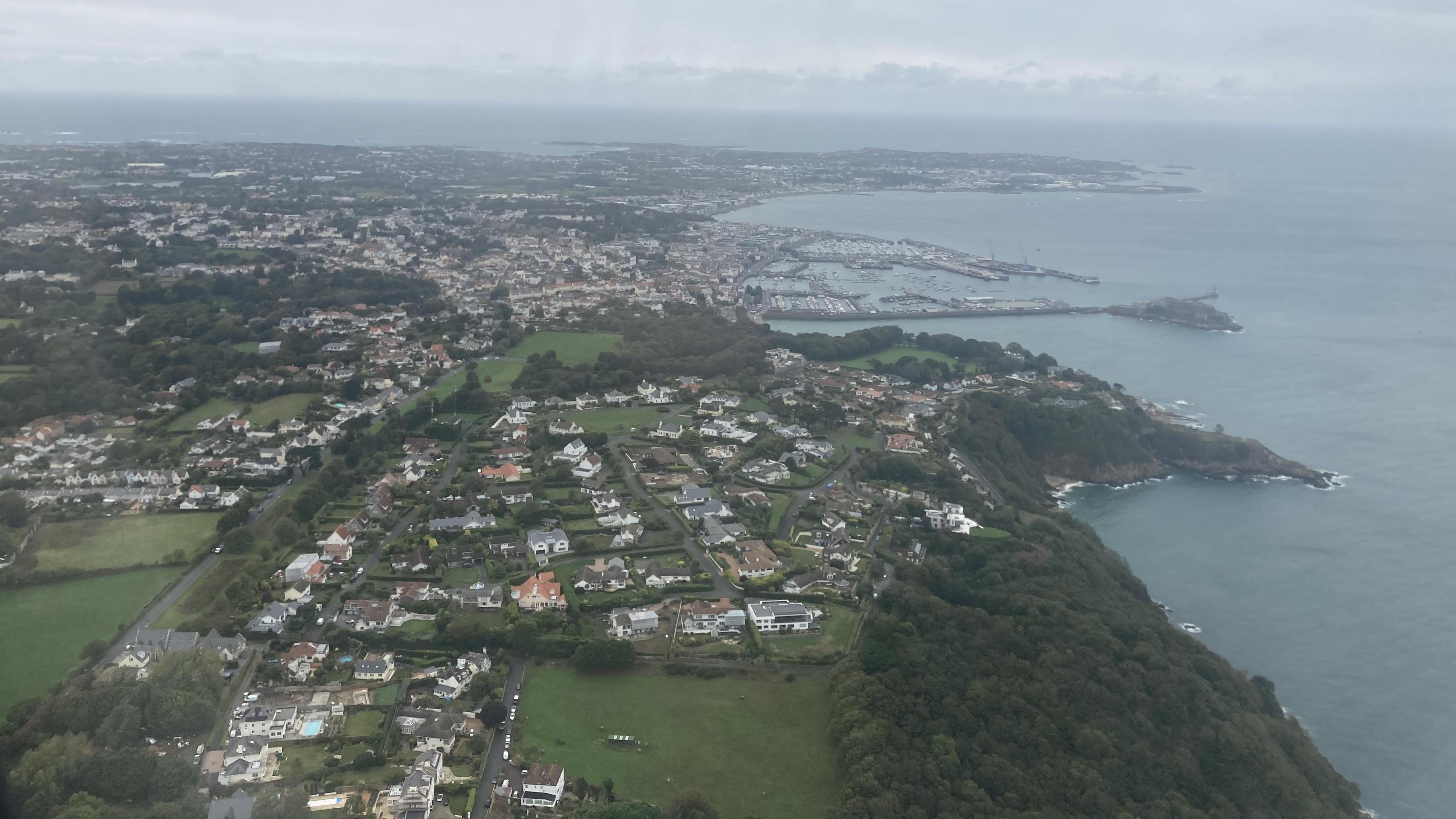 Aerial of Guernsey