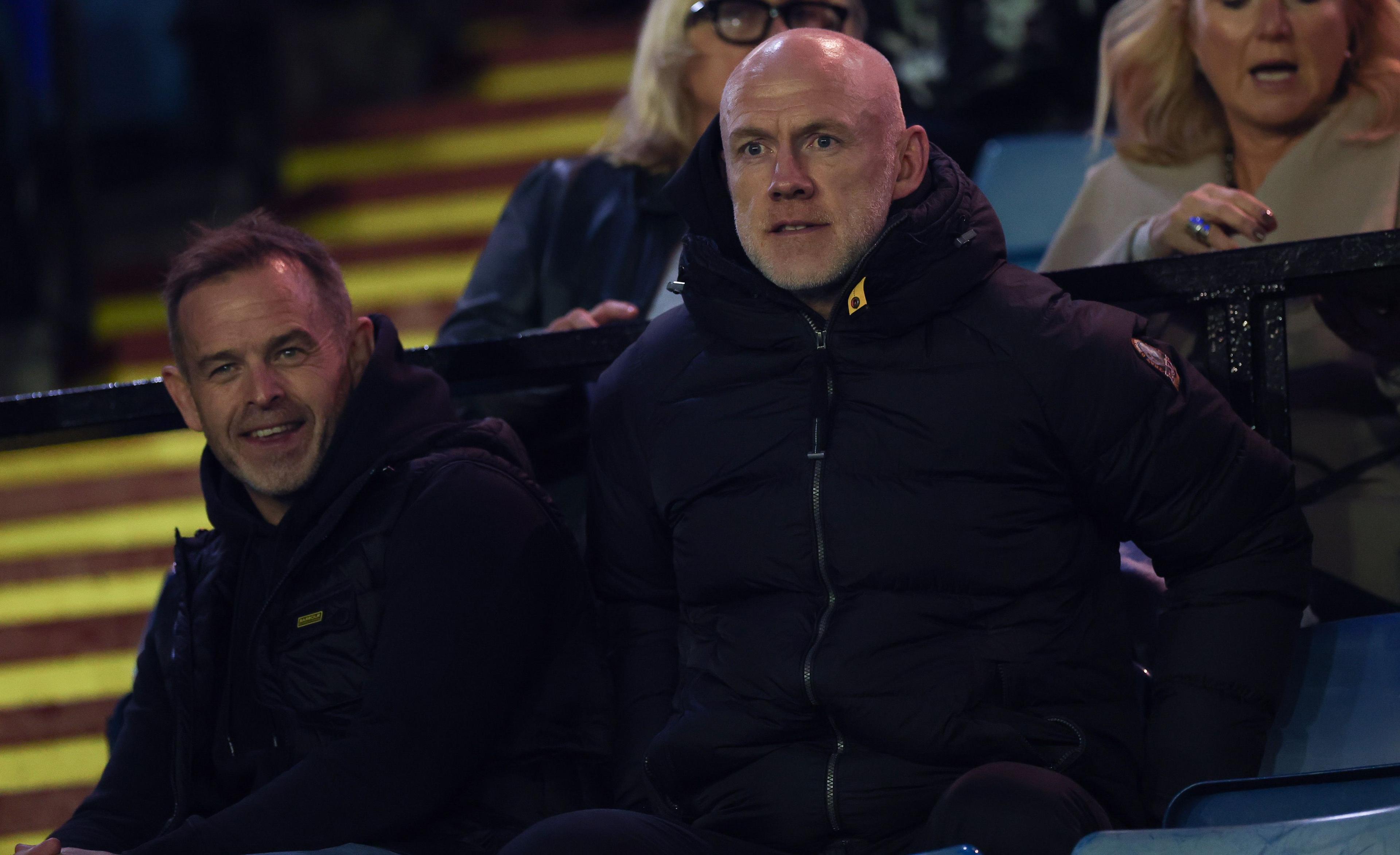 Wales head coach Steve Tandy at Cardiff Arms Park with assistant Danny Wilson (left)