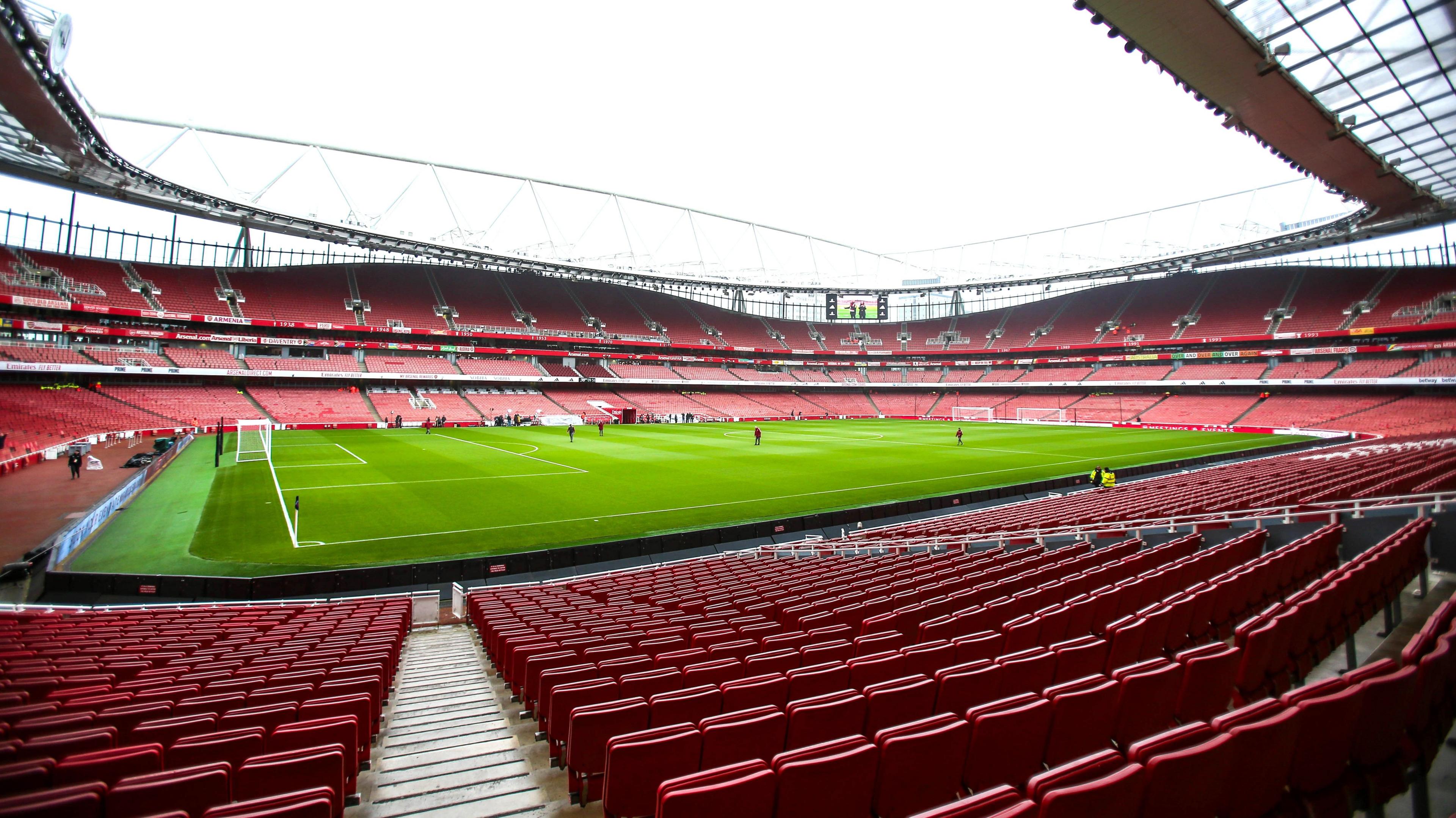 Emirates Stadium inside view