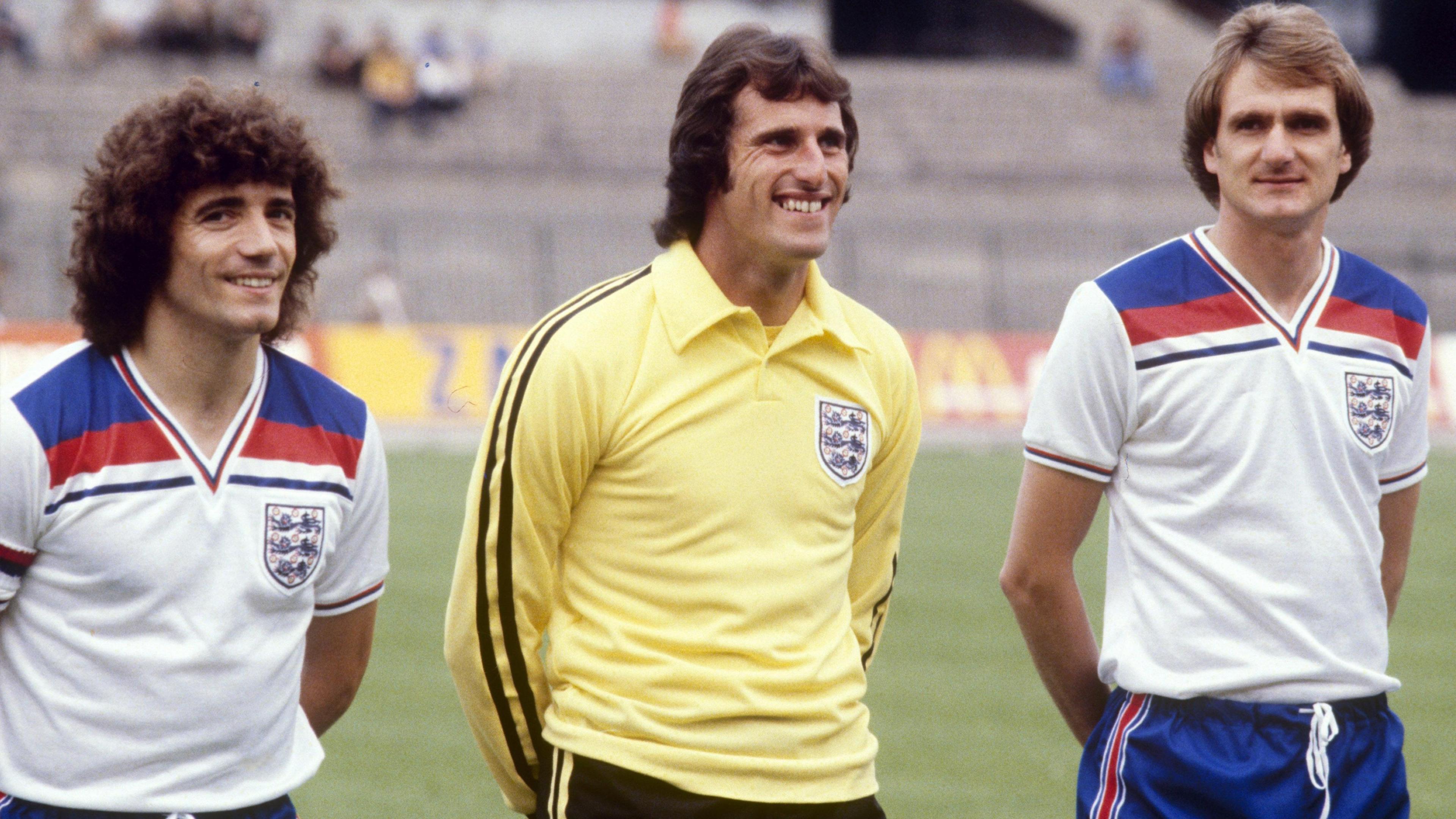 Kevin Keegan, Ray Clemence and Phil Thompson at the 1982 World Cup