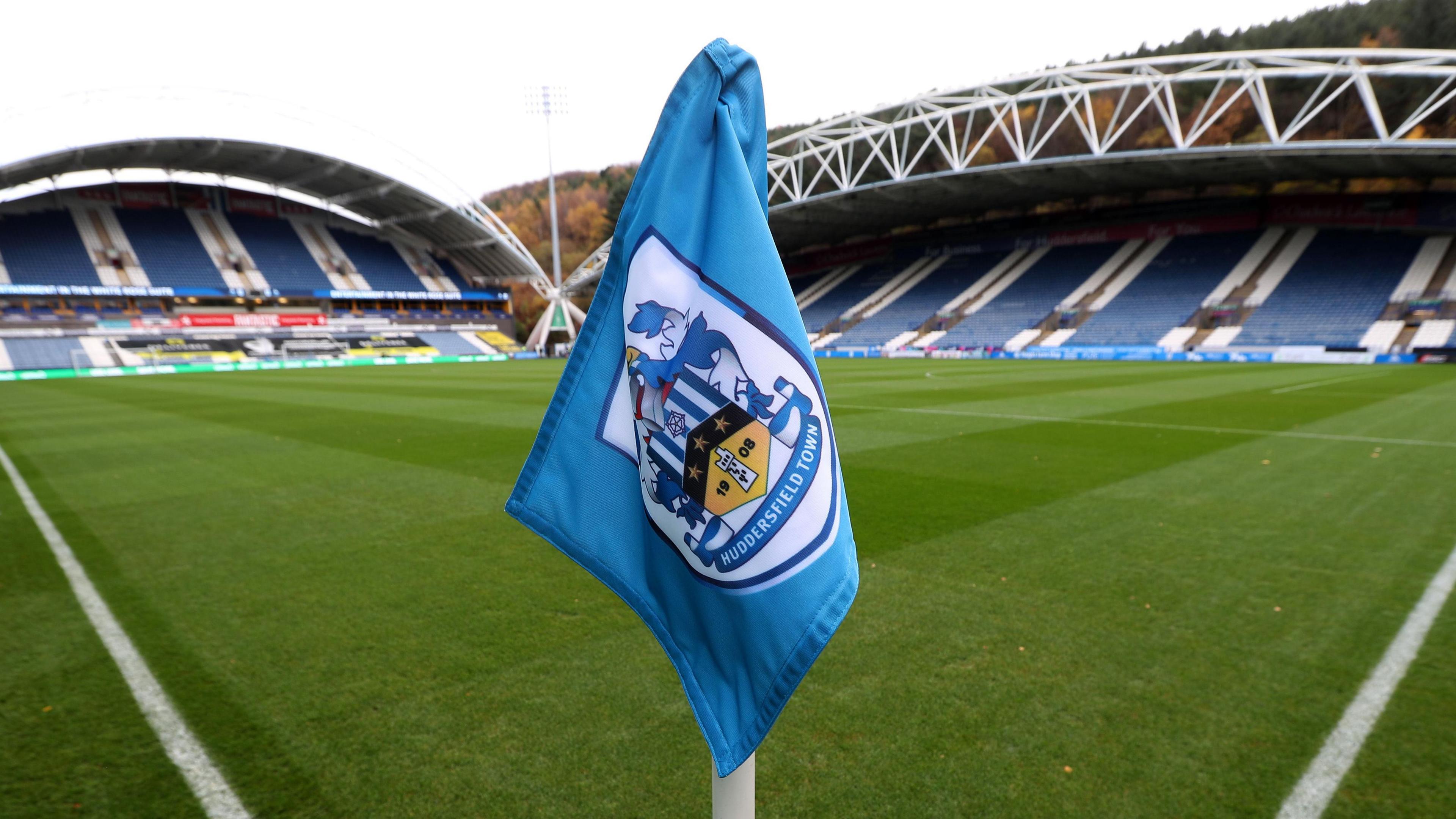 A photo of Huddersfield Town's corner flag