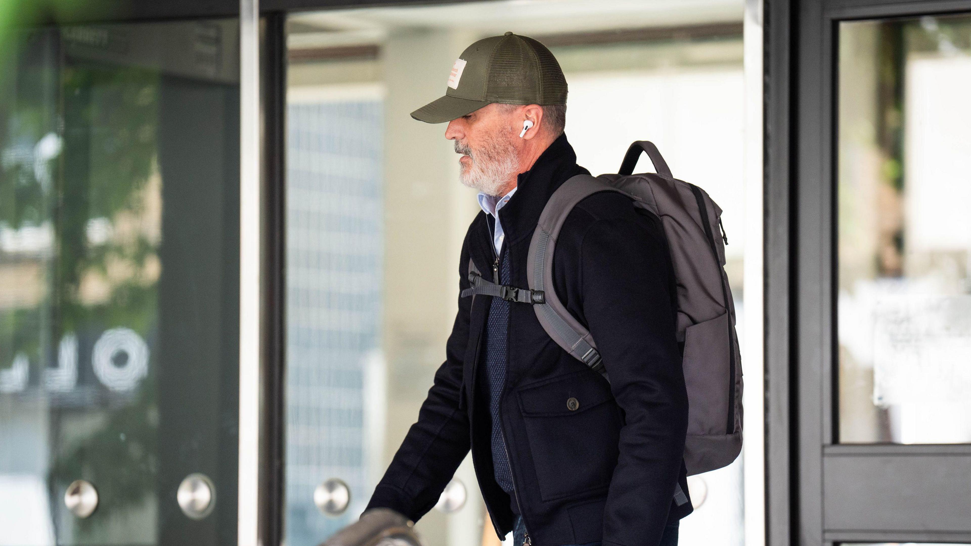 Roy Keane outside court