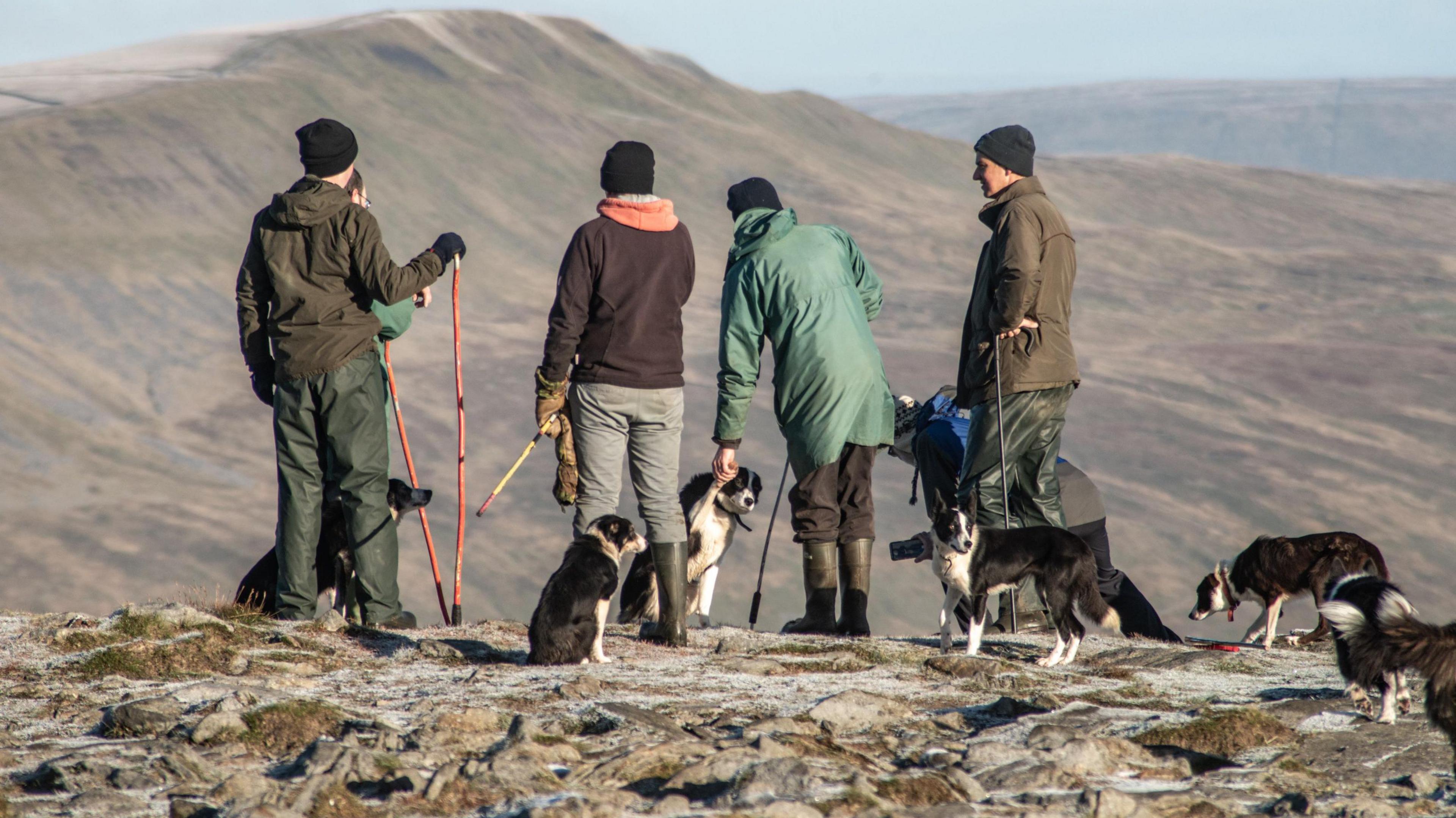 Walkers on Ingleborough