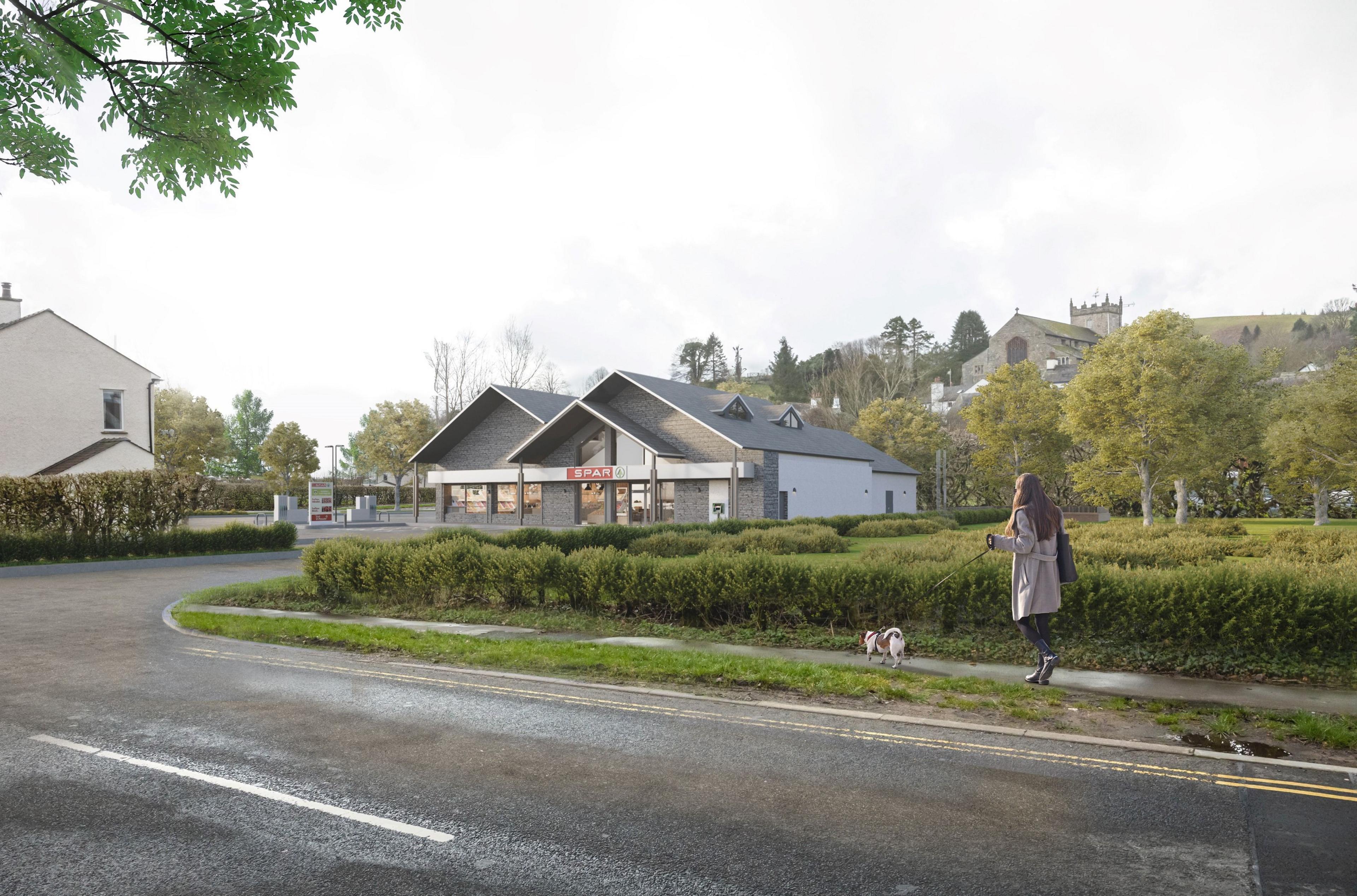 A CGI image of how the development would look from the street