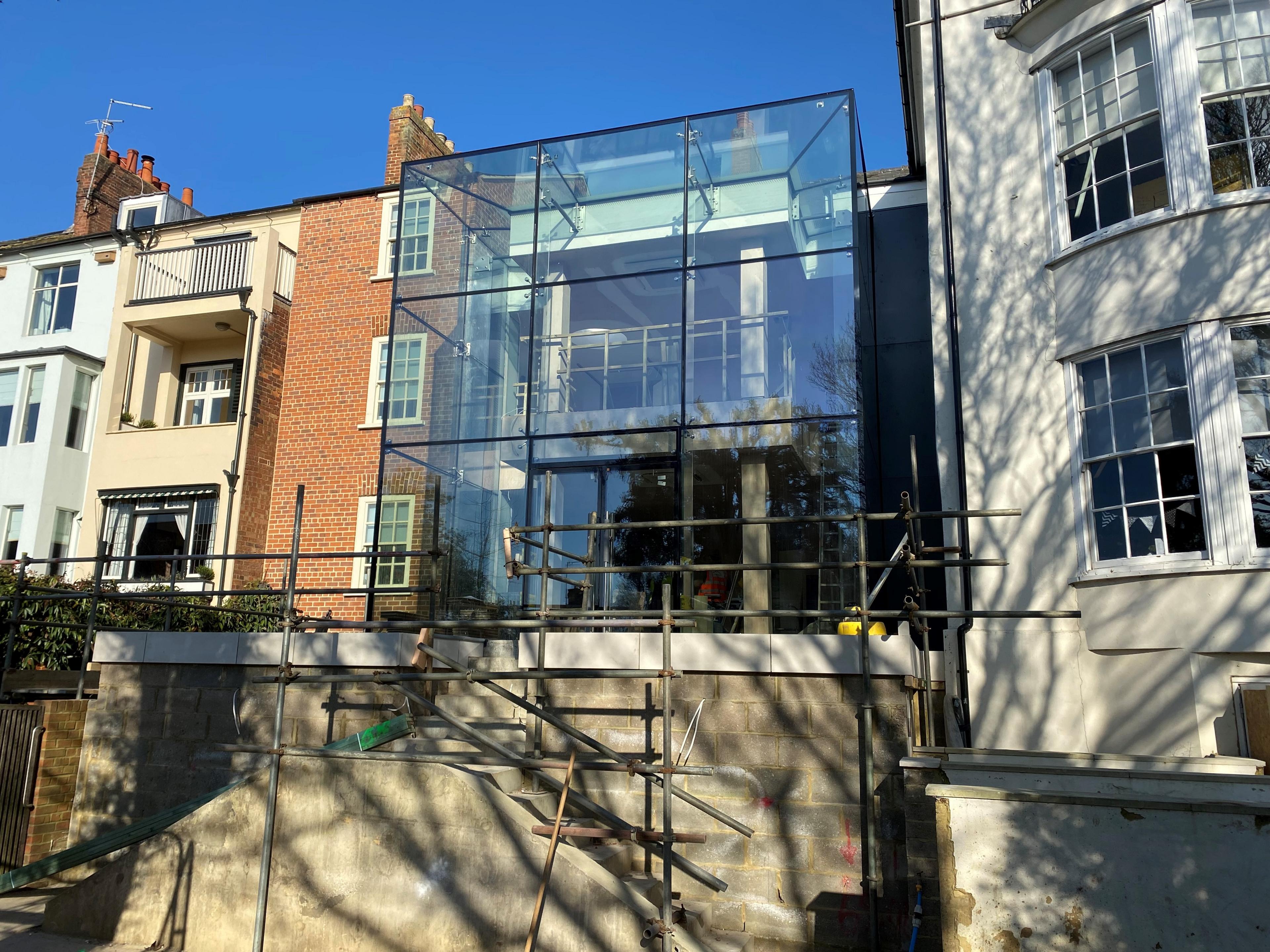 Glass extension at 82 Derngate